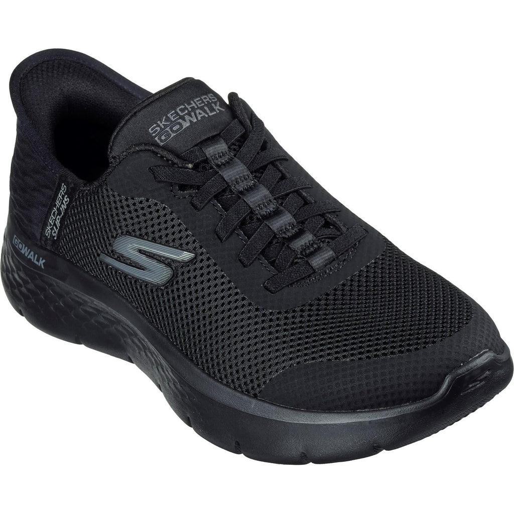 Women's Wide Fit Skechers 124836 Go Walk Flex Grand Entry Sneakers